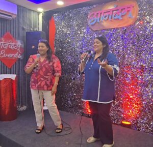 karaoke singing at anandam party zone